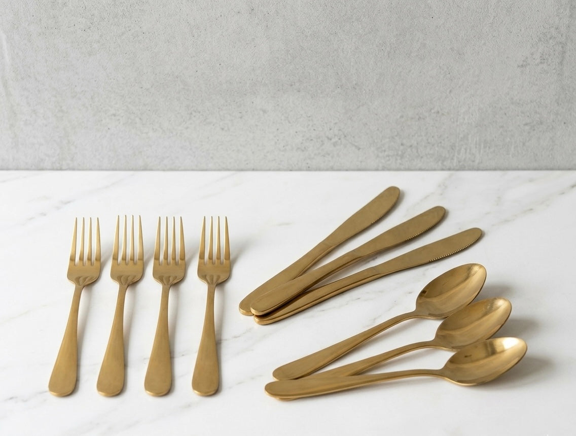 Gold Cutlery(12)