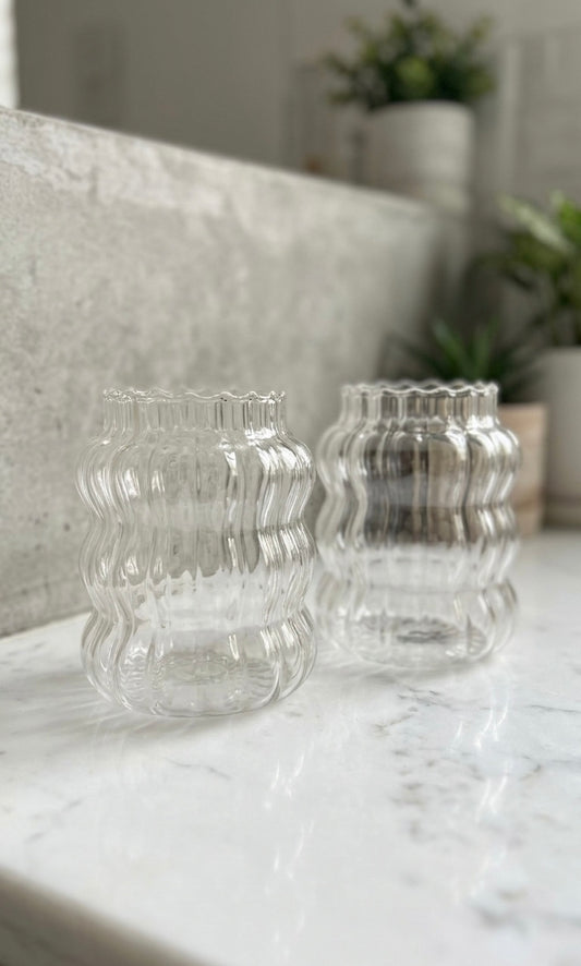 The Ripple Wave Borosilicate Glass Set(2)