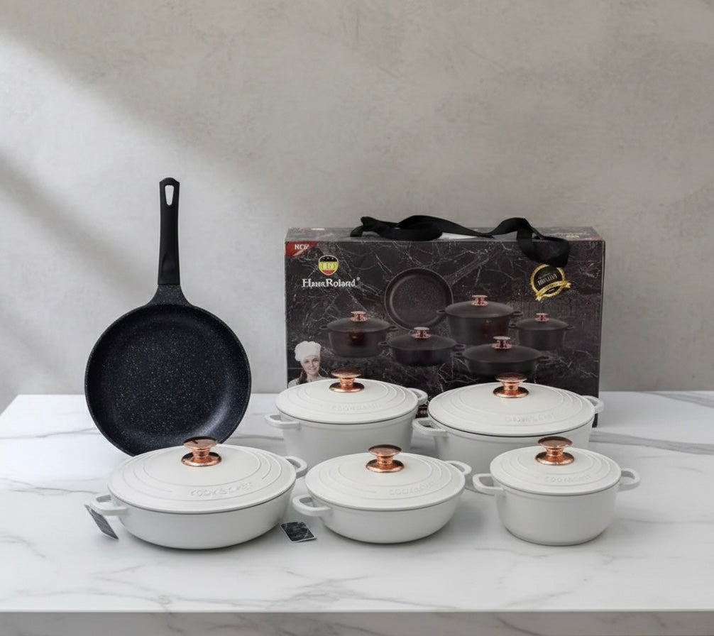 12-Piece Premium Die-Cast Cookware Set