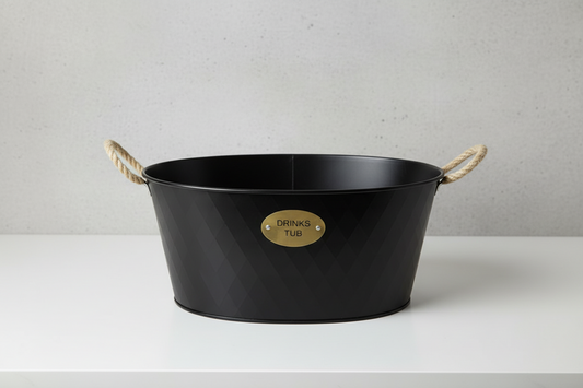 The Heritage Matte Black Drinks Tub