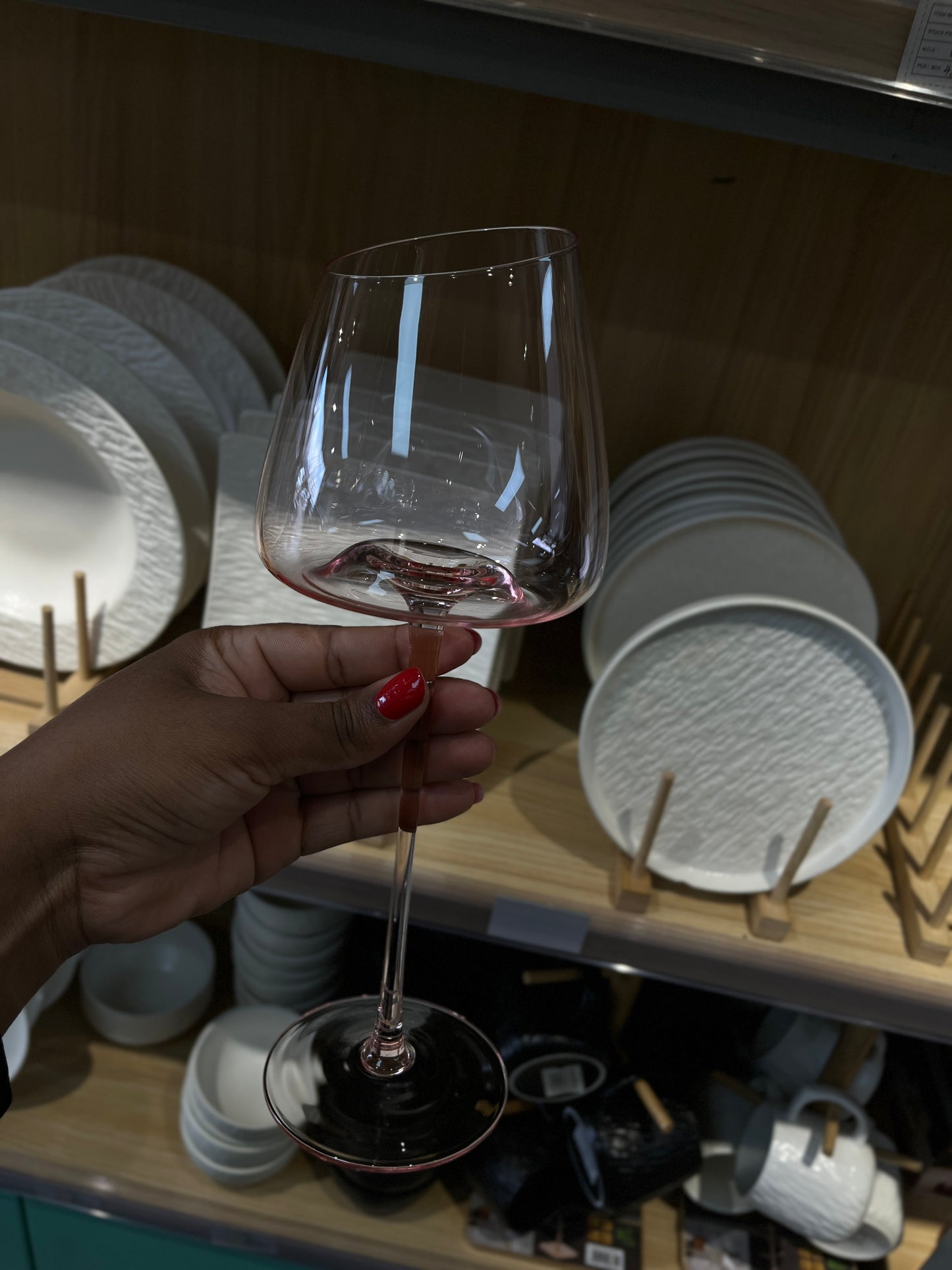 Ultra-Modern Slanted Rim Wine Glass Set – 2 Piece